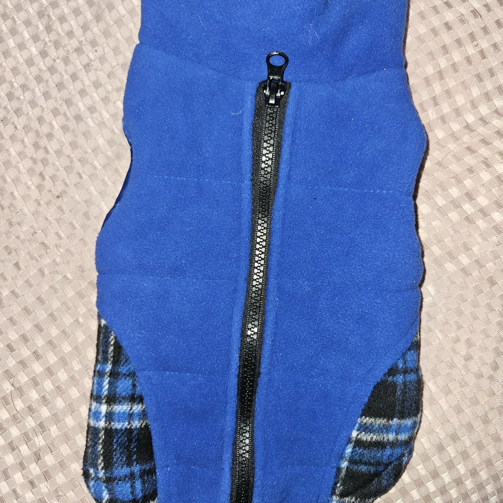 Blue Plaid Dog Jacket
